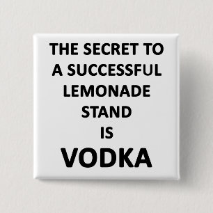 Lemonade Stand 15 Cm Square Badge