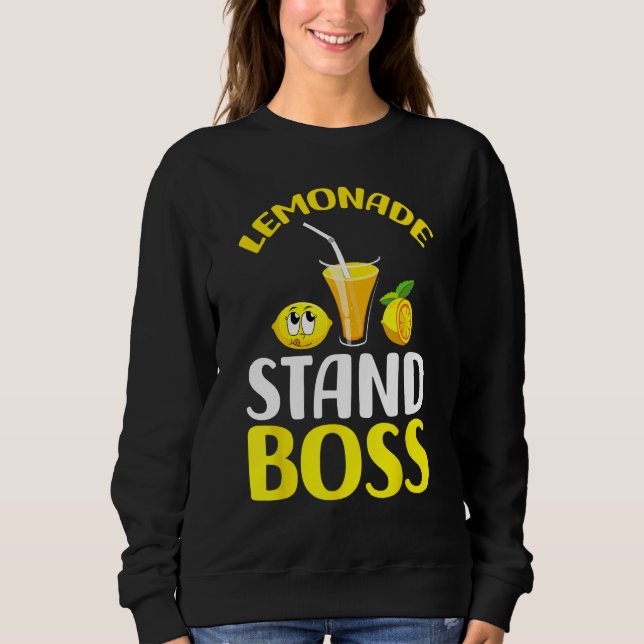 Lemonade Stand Boss Funny lemonade summer Sweatshirt (Front)