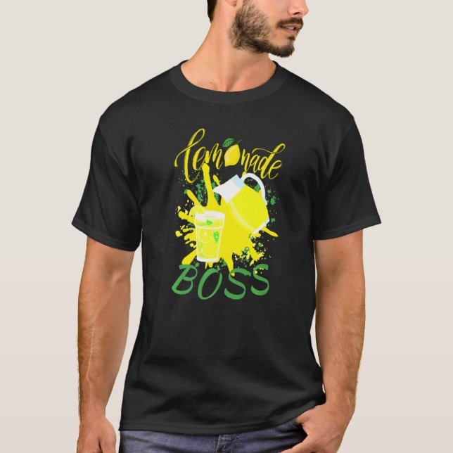 Lemonade Stand Boss Joke  Lemon Crush Juice T-Shirt (Front)