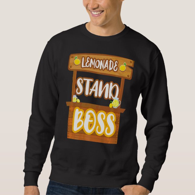 Lemonade Stand Boss Lemon Juice Sweatshirt (Front)