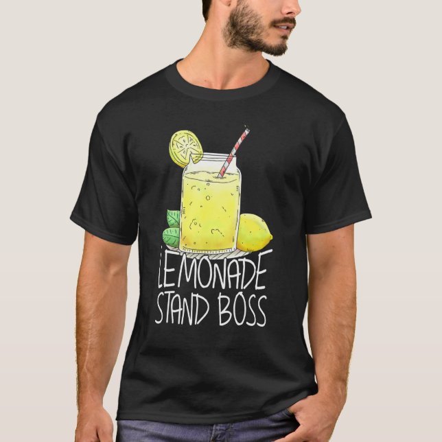 Lemonade Stand Boss Lemon Juice T-Shirt (Front)