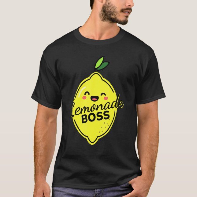 Lemonade Stand Boss Lemonade Crew Cute Lemon Summe T-Shirt (Front)