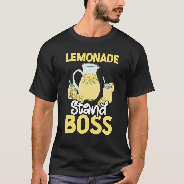 Lemonade Stand Boss Lemonade Juice  Lemonade Crew T-Shirt (Front)