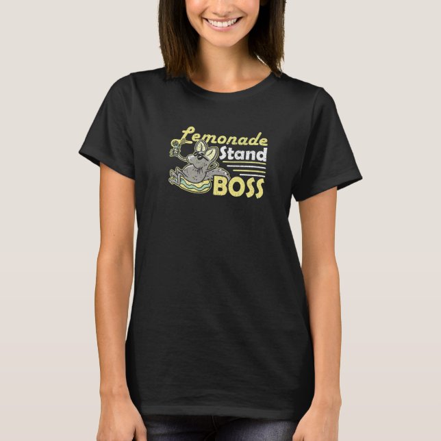 Lemonade Stand Boss Lemonade Stand T-Shirt (Front)