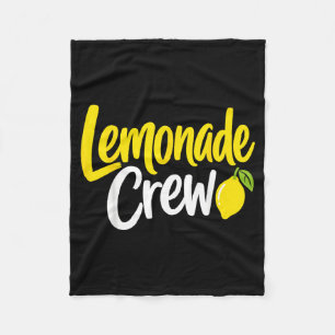 Lemonade Stand Crew Family Matching Lemonade Fleece Blanket