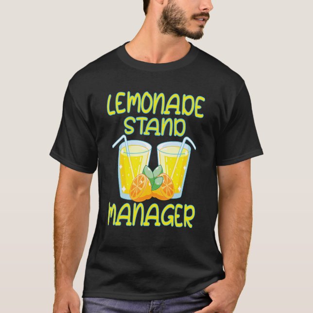 Lemonade Stand Crew Security Boss Lemons Juice  9 T-Shirt (Front)