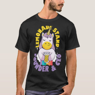 Lemonade Stand Founder And Ceo Entrepreneur Kids   T-Shirt