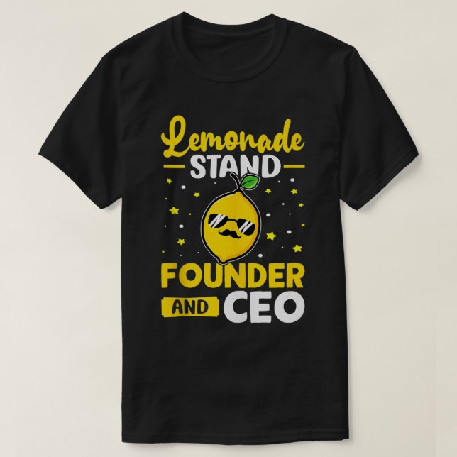 Lemonade Stand  Founder And CEO  T-Shirt (Design Front)
