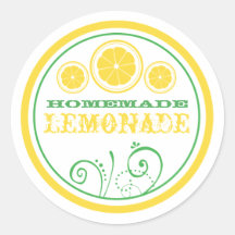 Lemonade Stand Logo Stickers