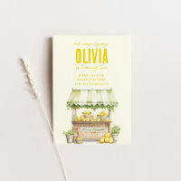 Lemonade Stand Main Squeeze Birthday Invite