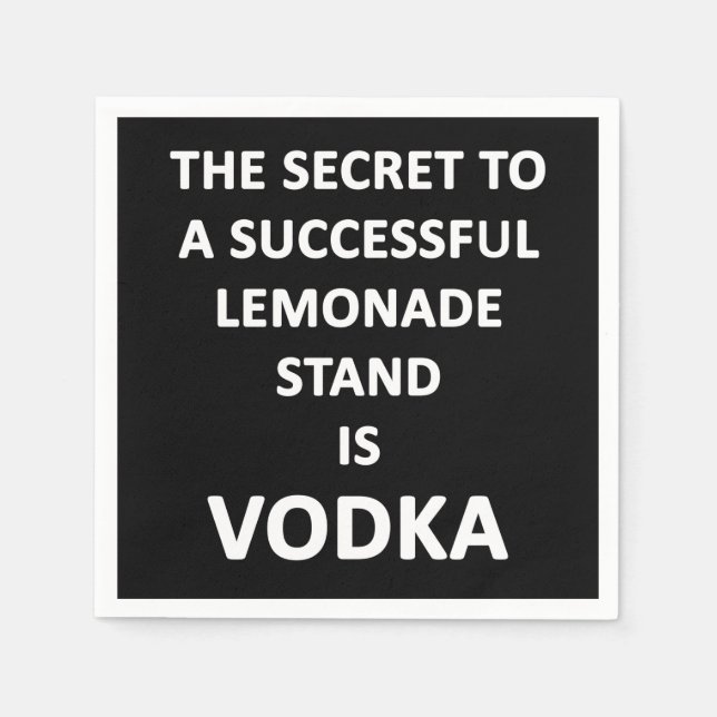 Lemonade Stand Napkin (Front)