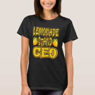 Lemonade Stand Security CEO Lemon Juice T-Shirt