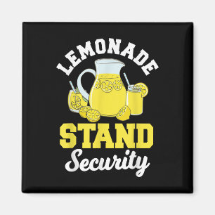 Lemonade Stand Security Lemon Juice Citrus Summer Magnet
