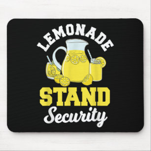 Lemonade Stand Security Lemon Juice Citrus Summer Mouse Pad