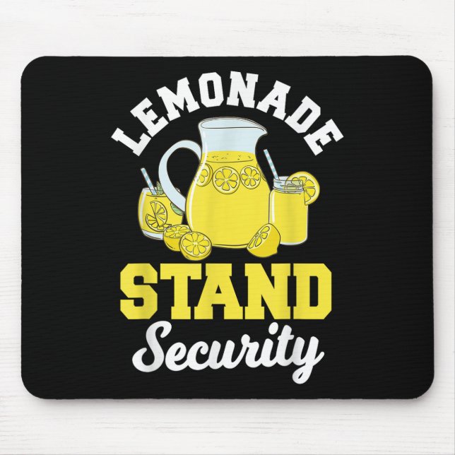 Lemonade Stand Security Lemon Juice Citrus Summer  Mouse Pad (Front)