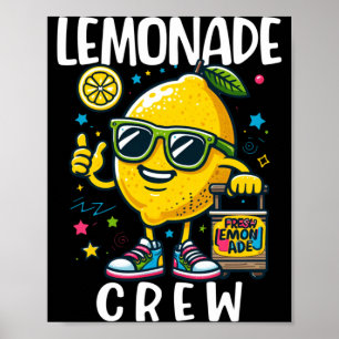 Lemonade Stand Squad Security Girl Boss Kids Poster