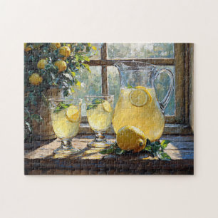 Lemonade Sunlit Kitchen Scene Jigsaw Puzzle