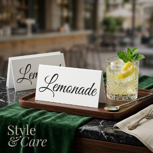 Lemonade Table Sign Personalised Display