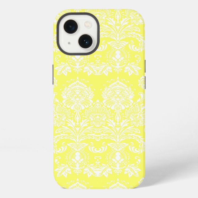 Lemonade Victorian Damask iPhone Case (Back)
