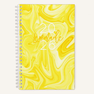 LEMONADE Yellow Annual Journal Year Preppy Fun