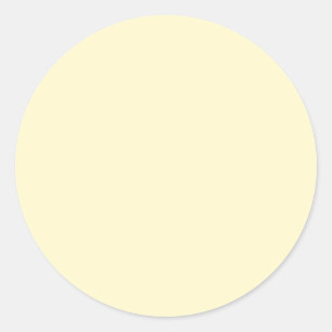 Lemonade Yellow Solid Colour   Classic Elegant Round Sticker