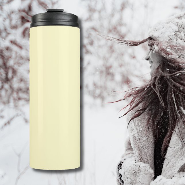 Lemonade Yellow Solid Colour | Classic Elegant Thermal Tumbler (Creator Uploaded)