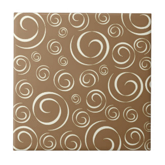 Lemongrass swirl pattern Pt81 Ceramic Tile