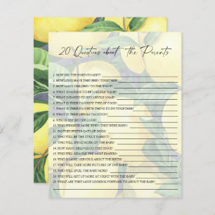 Lemons - 20 questions about the Parents