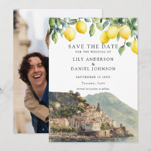 Lemons Amalfi Coast Italy Photo Wedding Save The Date