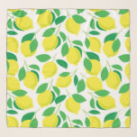 Lemons and leaves pattern scarf<br><div class="desc">Tropical pattern with lemons and leaves drawn in Illustrator.</div>