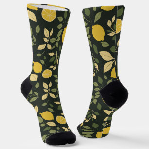 Lemons and Leaves Socks