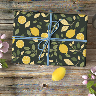 Lemons and Leaves Tissue Paper
