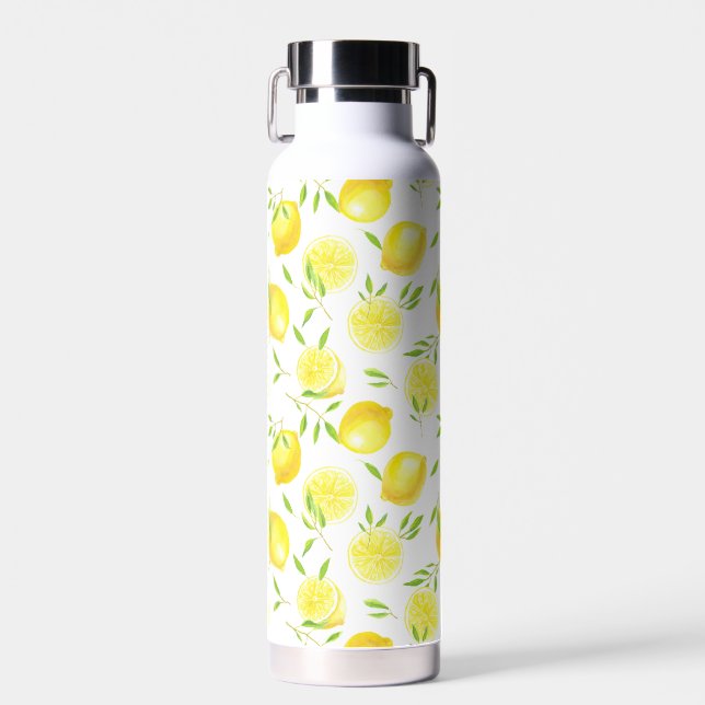 Lemons and leaves water bottle (Front)