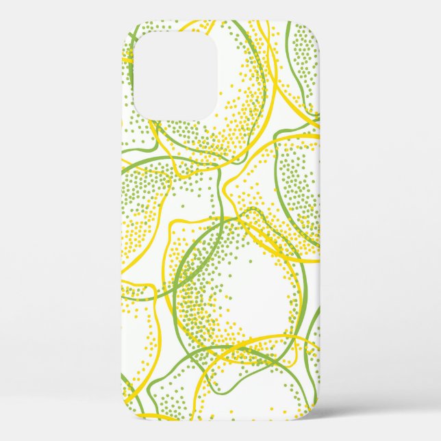Lemons and Limes: Fresh Pattern. Case-Mate iPhone Case (Back)