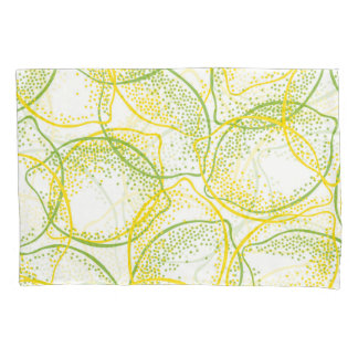 Lemons and Limes: Fresh Pattern. Pillowcase