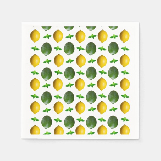 Lemons and Limes Napkins (Front)