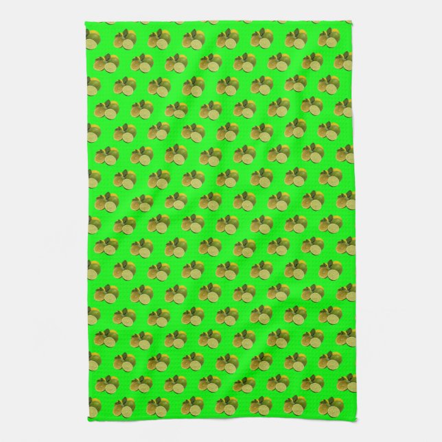 Lemons and Limes Tea Towel (Vertical)
