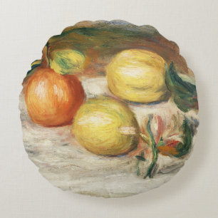 Lemons and Orange (Citrons et orange) (1913) Round Cushion