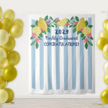 Lemons Arch Blue Stripes Freshly Graduated