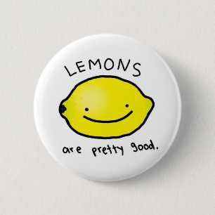 Lemons are pretty good badge (button)