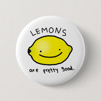 Lemons are pretty good badge (button)