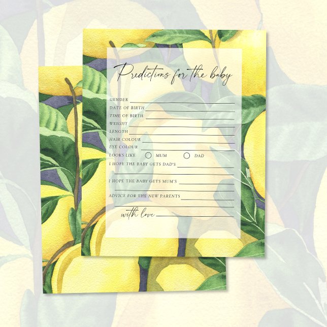 Lemons - Baby predictions and advice  (Creator Uploaded)