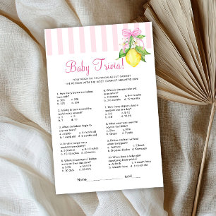Lemons Baby Trivia Game
