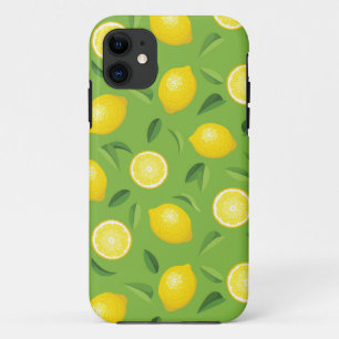 Lemons Background Pattern iPhone 11 Case