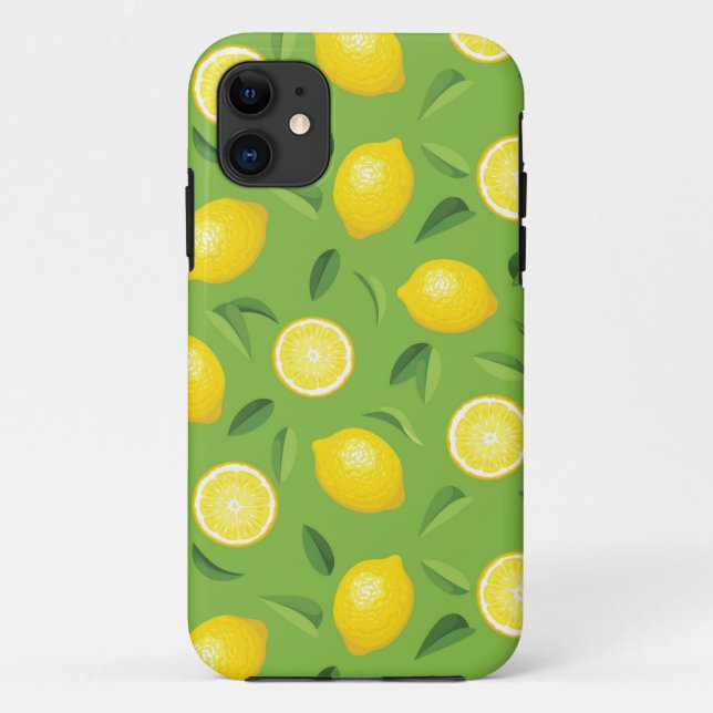 Lemons Background Pattern Case-Mate iPhone Case (Back)