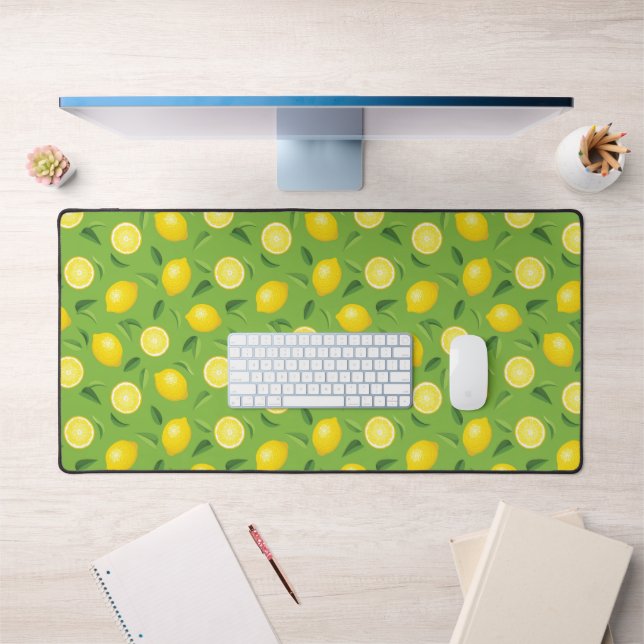 Lemons Background Pattern Desk Mat (Office 1)
