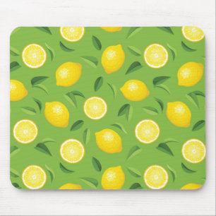 Lemons Background Pattern Mouse Pad