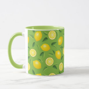Lemons Background Pattern Mug