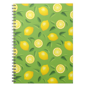 Lemons Background Pattern Notebook