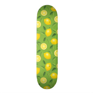 Lemons Background Pattern Skateboard